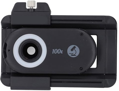 Obiettivo Macro per Telefono, Obiettivo Fotocamera Aggiornato con Luce LED per IOS per Android, Obiettivo Macro Universale Professionale con Filtro CPL per Smartphone (100X)