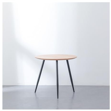 SZPIZBIM Rund Satztische Couchtisch 2er Set, Wohnzimmertisch Beistelltische Schwarz Metall Kaffeetisch for Sofatisch, Wohnzimmer, Schlafzimmer(S)
