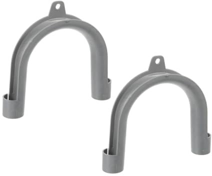 MAGICLULU 2pcs Washing Machine Drain Hose U-hook Bracket for Hose Retention under Sink Bathroom Use