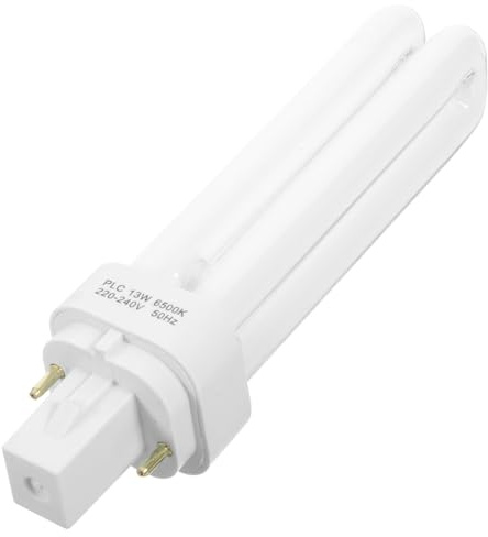 Cabilock 4 Stück Energiesparlampe Glühbirne Doppelröhrenlampe Leuchtstofflampe Kompaktleuchtstofflampen Plug In LED Lampe 13 W Elektronisches Bauteil