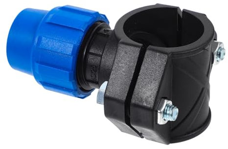 DECHOUS Quick Connect Tee Saddle Valve Hose Saddle Clamp Reusable for Garden Irrigation Drain Hose Connector Multi-use
