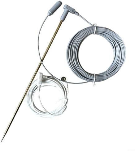 Erdungsstab, Kupfer-Erdungsstab-Set, 30 cm mit 16 m langem Draht für Matten, Pads, Bögen, elektrische Stromverteilung, Zuhause