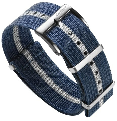 WatchGecko Ridge Military Nylon Uhrenarmband - 18mm, 19mm, 20mm, 21mm, 22mm, 24mm