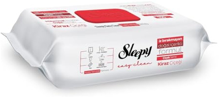 Sleepy Easy Clean Lot de 6 paquets de 600 lingettes de nettoyage de surface Motif fleurs de cerisier/Kiraz Cicegi