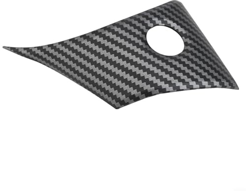 Rivestimento interno del volante compatibile con Tesla Model 3 Y, in fibra di carbonio, accessori aggiornati per modelli 3 e Y (grana di carbonio opaco)