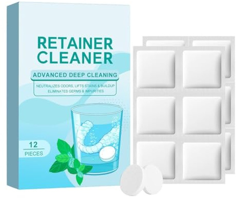 Compresse effervescenti per la pulizia della protesi: regola l'equilibrio del pH, migliora la potenza di pulizia, immergere e risciacquare per un facile utilizzo, adatte per adesivi per protesi (5