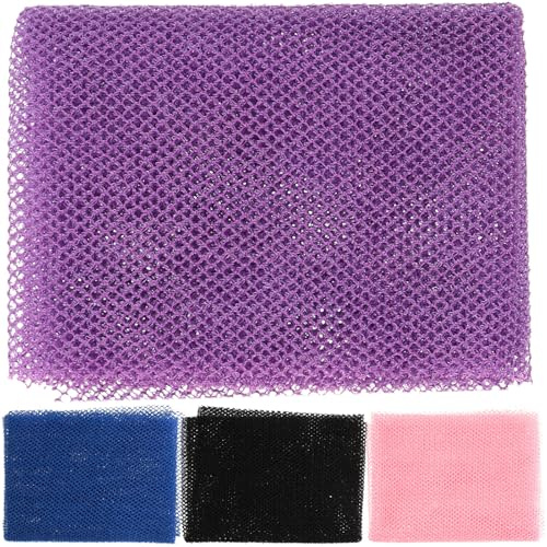 Angoily 4 Stück Pack Langer Peeling Waschlappen aus Nylon Körperbürste zum Reinigen Von Rücken Nacken und Füßen Elastisches Afrikanisches Netzpeeling Badeaccessoire für Damen und Herren