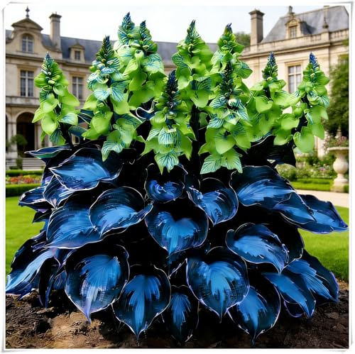 Hosta Mélange de rhizomes vivaces rustiques,Rizoma di Hosta,Caucun arrosage nécessaire, Plantation professionnelle,Onvient pour le printemps et l'automne-6 Rizoma-F