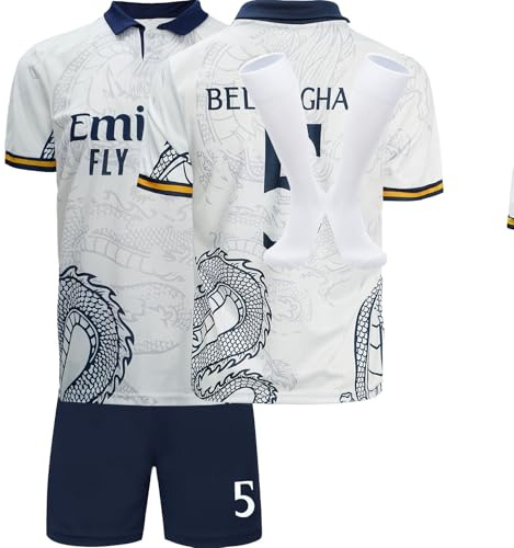 YSGTZY #5 Special Design Football Soccer Jersey/Shorts Socks Gift Set for Children Youth Sizes