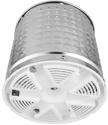 Stainless Steel Spin Dryer Basket for Small Portable Washer | Universal Fit, Reinforced Structure, Silver Finish, for Towels and Household Singletub Washers