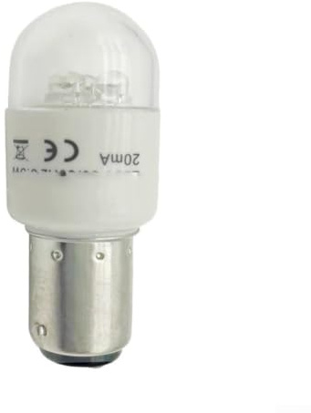 LED Fría B15d 0.5W para Máquina de para coser 220V Concentrada Sin Parpadeo Repuesto Eficiente 65x25mm(15D)