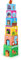 small foot Bunte Stapelwürfel Haustiere aus Pappe, Motorikspielzeug mit 6 Haustieren aus Holz, ab 12 Monate, 10044