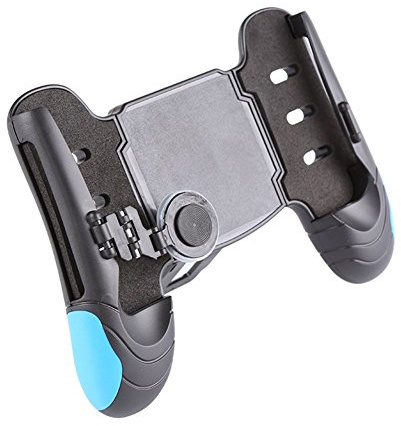 Rick Handle Holder Controller, Touch Screen Game Rocker, Handle Grip Case with Joystick for Android and iOS Smartphone - Support 4.5''-6.5'' Smartphone - Blue