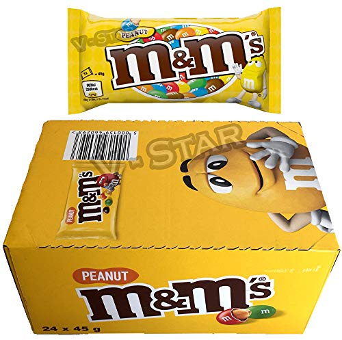 M & M Peanut Standard Beutel (45g x 24 x 1 Packung)