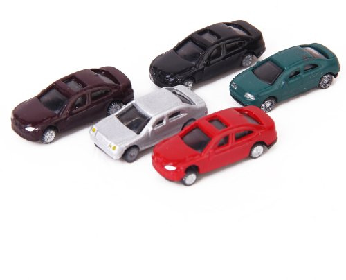 yotijar 50 Uds.Modelo de Trenes a Escala N, Modelos Pintados de Coches, Diseño de Coche, Paisaje 1: 150