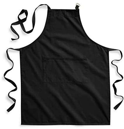 Westford Mill W364 Fairtrade Cotton Adult Craft Apron - Black