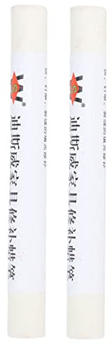 Haofy Möbellack Reparatur Wachsstifte, 2 teilige Holzkratzer Reparaturstifte, Holzkratzer Entferner Wachsstifte für Flecken, Kratzer, Böden für die Möbelreparatur(Weiß 2)