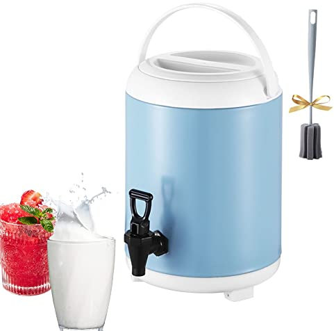 Ledpower Heißwasserspender Mit Wasserhahn, Heiß- Und Kaltwasserspender, Tee-Wärmflasche, Isoliert Für Mehr Als 12 Stunden, Café, Büro, Zuhause/Blue/10L