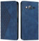 KOUYI Kompatible mit Samsung Galaxy J3 2016 / J310 Hülle, Retro Premium PU Leder Weich TPU Klapphülle Kartenfächer Magnetic Standfunktion Flip Wallet Shockproof Handyhülle (Blau)