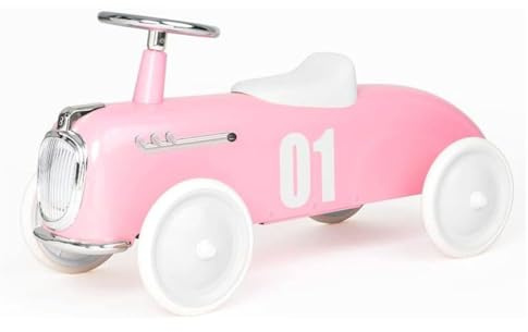 Baghera - Kindertrage aus robustem und stabilem Metall – Spielzeug für Kinder von 18 bis 3 Jahren – Roadster Light Pink – französische Marke