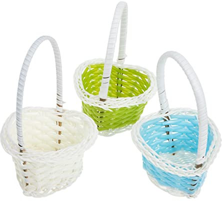 Toyvian 3stücke Geflochtene Aufbewahrungskörbe Für Dekorative Osterkörbe Und Multifunktionale Organizer Für Spielzeug Kleidung Und Accessoires