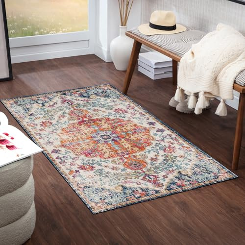 Livabliss Lou Asmara Läufer 80x150 cm – Blau, Orange