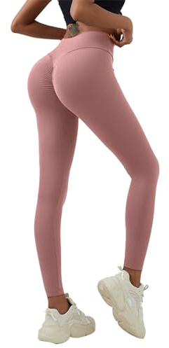 Neteson Leggings Deportivos Mujer Push Up Pantalones Cintura Alta Leggings Scrunch Butt Mallas Anticeluliticos Sin Costuras Opaco Pantalones Gym Yoga Fitness Jogging