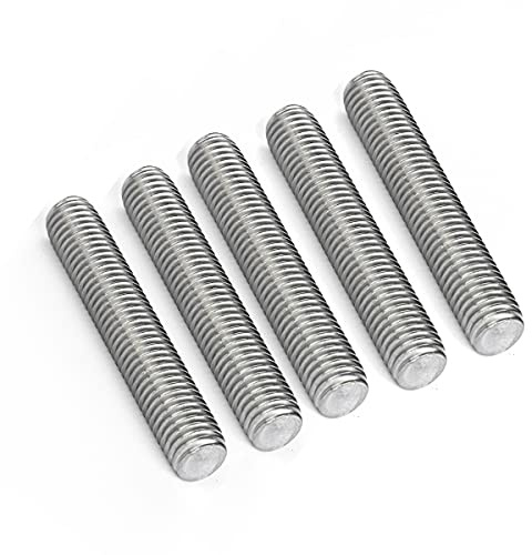 Tige entièrement filetée, tige de barre filetée de goujon, matériel de goujons de barre en acier inoxydable de tige entièrement filetée for vis de fixation d'assemblage M8 X 40 (5 pièces), M8*50 (5 pi