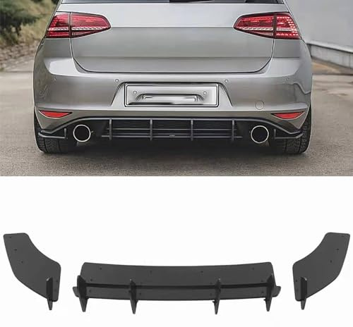 VeroCh Auto Heckschürzen Heckspoiler Diffusor-Splitter, für Golf 7 VII MK7 GTI 2014 2015 2016 2017 die hintere Lippe im -Stoßstangenstil