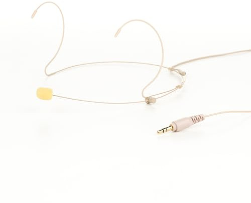 Saramonic DK6G Micro omni à profil bas (beige) avec 3,5 mm pour sans fil 2,4 GHz, Rode, DJI, TXS et enregistreurs, cames, mixeurs avec alimentation enfichable