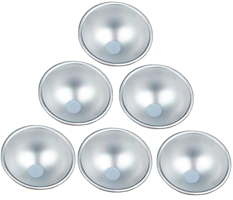 MAGICLULU Stampo Per Budino e Stampi Per Torte in Lega Di Alluminio 6 Pezzi, Teglie Da Cucina Antiaderenti Per Muffin, Crostatine e Dolci Fai Da Te, Adatti Per Uso Domestico, Ristoranti e Panetterie