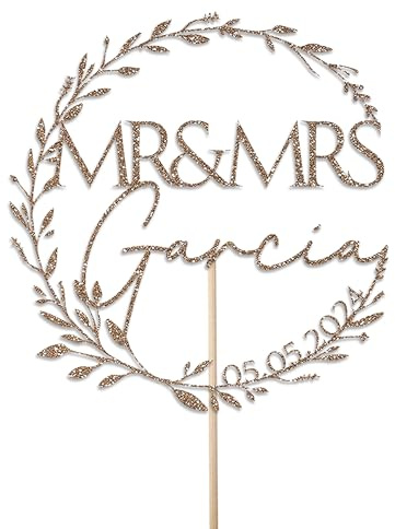 KreateSquare Personalised Cake Topper, Custom Name Party Cake Decoration