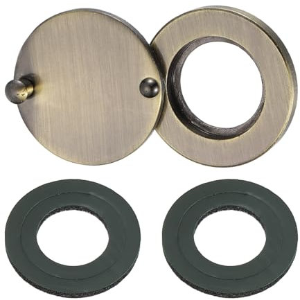 PATIKIL 5/8 Peephole Cover,Rotating Door Viewer Peephole Privacy Cover with Self-Adhesive Tool for Home Security Apartment Hotel,Bronze