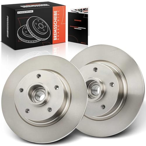 Frankberg Bremsscheibensatz inkl. 2x Bremsscheiben Hinten Voll Ø274mm Kompatibel mit Scénic III JZ0/1 Grand Scénic III JZ0/1 Fluence L3 Replace# 432000007R