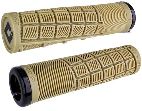 Odi Grips Reflex V2.1 Lock-On Griffe - beige | ODI Reflex v2.1 Fahrradgriffe, stoßdämpfend, ergonomisch, hergestellt in den USA