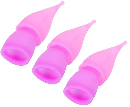 Hoement Coppette Mestruali in Silicone Porpora 30ml, Confezione da 6 Pezzi, Resistenti ad Alte Temperature, Comode, per Nuoto e Riposo Notturno