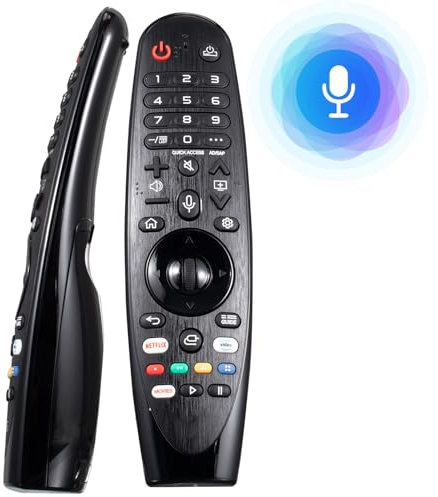 Telecomando Voice Magic per TV LG – Telecomando universale per TV LG Nanocell, WebOS, UHD, OLED, LED, LCD, HD e Smart TV con puntatore e funzione vocale