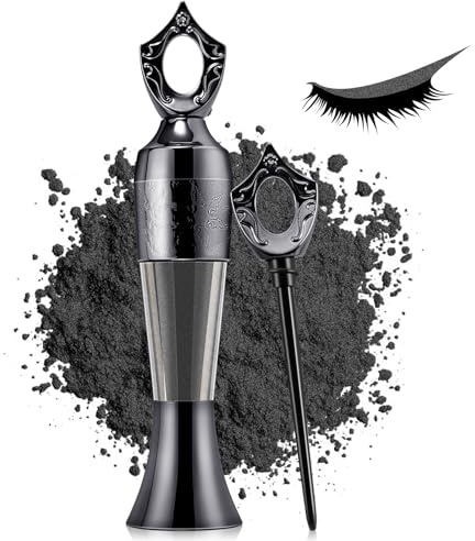 Boobeen Delineador de Ojos en Polvo Hecho a Mano, Delineador de Ojos Natural en Polvo, Impermeable y a Prueba de Manchas para Maquillaje de Contorno de Ojos