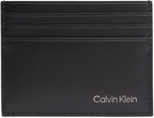 Calvin Klein Herr CK Smooth korthållare LV04D1104G plånböcker, svart (svart), en storlek, svart (svart), en storlek