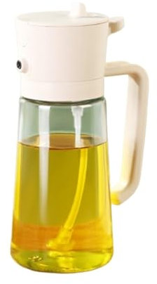 NMGHUTE Aceitera y Vinagrera Pulverizador De Aceite 2 En 1 Pulverizador De Aceite Adecuado For Freír Ensaladas Y Asar A La Parrilla Jarra para Cocina(Pink)