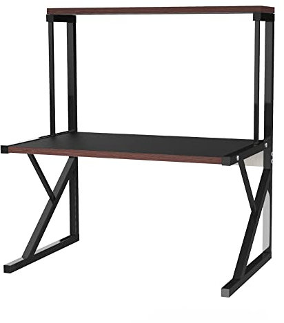 Kitchen Shelf Metal and Wood Microwave Stand with 3 Tiers Black Storage Rack for Kitchen Stylish and Functional Étagère de Rangement Space Saving Solution