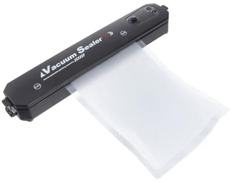 TOBBOMEY Machine de Mise Sous Vide Automatique Portable pour Aliments Scellant Rapide et Compact Pochette Incluse Conservation Longue Durée Adaptée Cuisine Domestique et Professionnelle