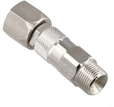Junta giratoria de 3/8 pulgadas para pulverizadores de pintura, conector de manguera de pulverización de alta presión sin aire con rotación de 360 grados, manguera de metal giratoria para aire