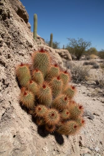 Mammilaria spinosissima,Red Head Kaktus,Kakteen,Sukkulenten,11er Topf,K 18