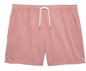 Marks & Spencer Bañador Liso de Secado Rápido para Hombre, Ajuste Normal, Cintura con Cordón, con Bolsillos