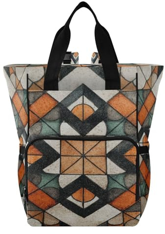 Ttgoth Sac à dos à langer imperméable avec porte-biberons isothermes, sac à dos de voyage multi-poches avec sangles de poussette pour maman et papa