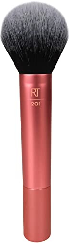 Real Techniques Ultra Plush Face Brush, large, soft, fluffy makeup tool for powder, bronzer, or blush, vegan, cruelty-free, synthetic bristles, professional quality, 1 count