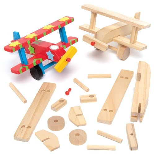 BAKER Ross Craft-IT 2 Kit d'avion en bois, 3 ans et plus 12 cm