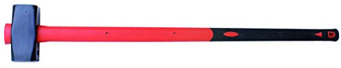Masse Emmanchée - manche en Fibre de Verre - Rouge et Noir - facile d'Utilisation