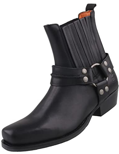 Dockers by Gerli Damen Biker Stiefelette Schwarz, Schuhgröße:EUR 37